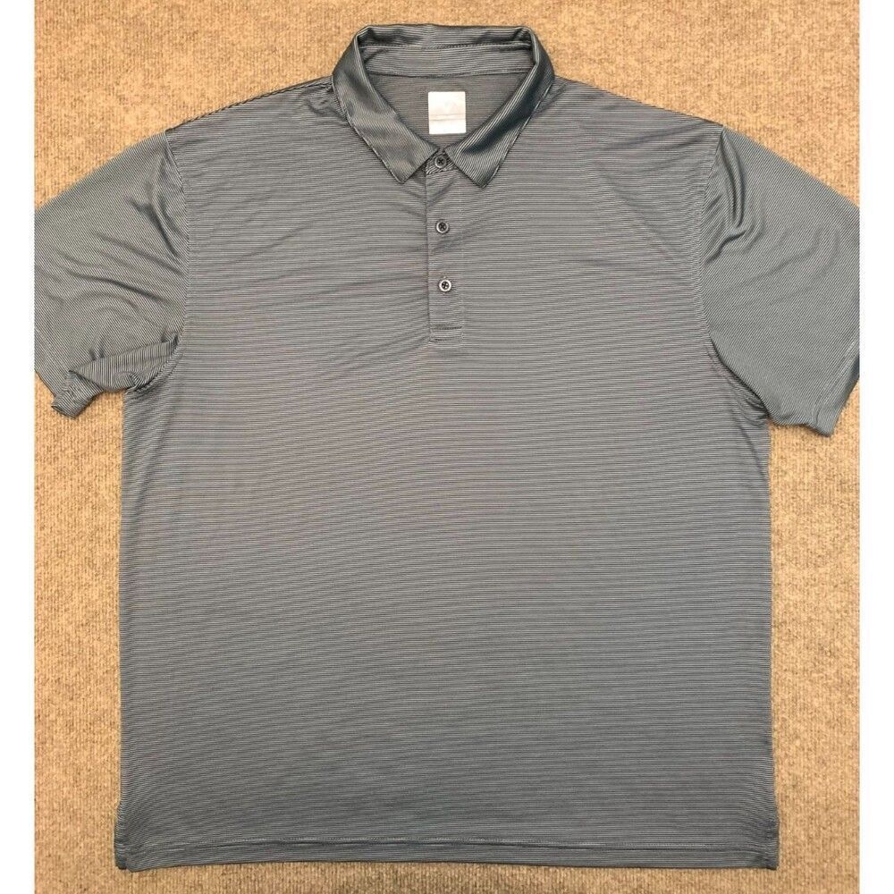 Callaway Shirt Mens XL Opti-Dri Performance Short-Sleeve Polo Wicking Striped